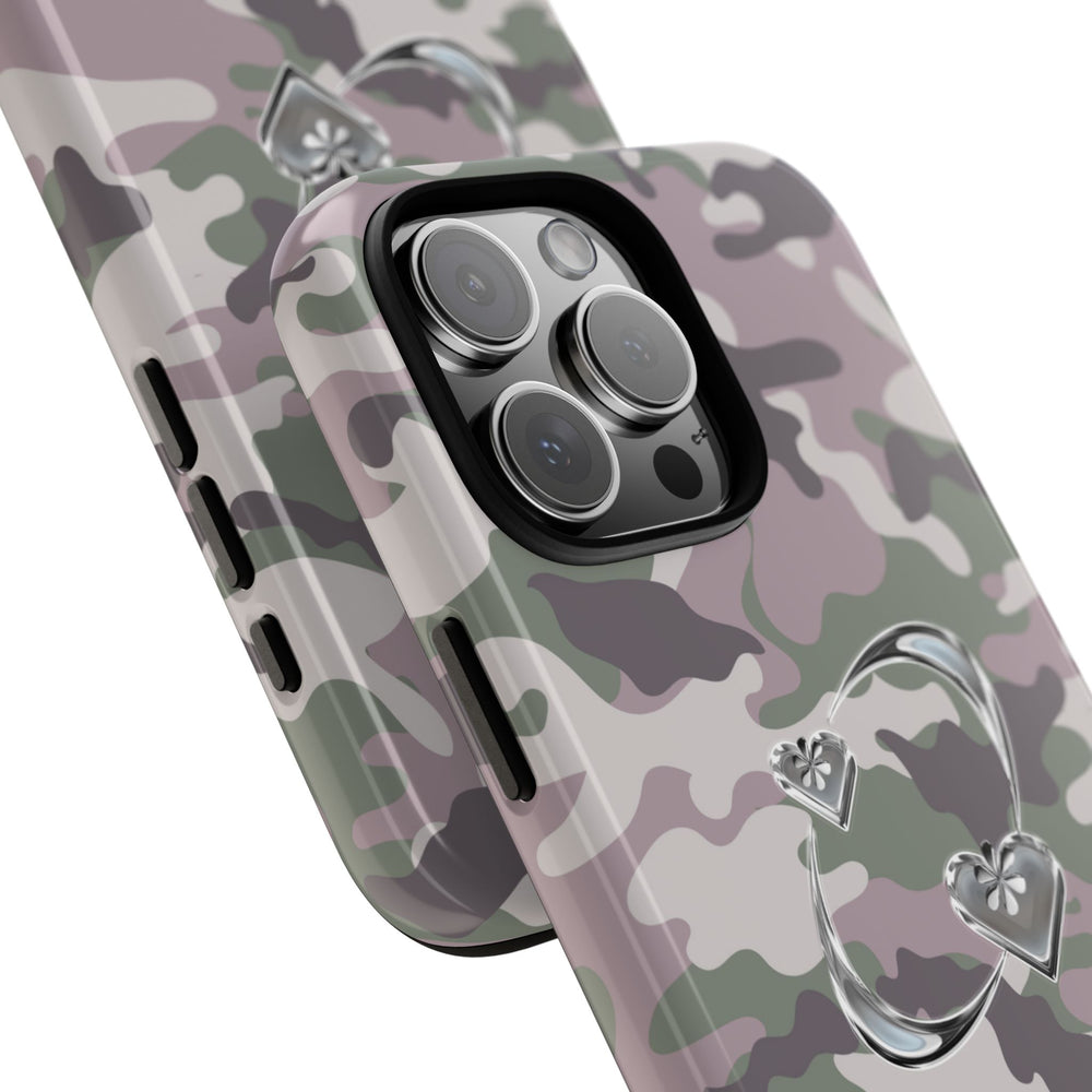 Camouflage Heart Tough Phone Case