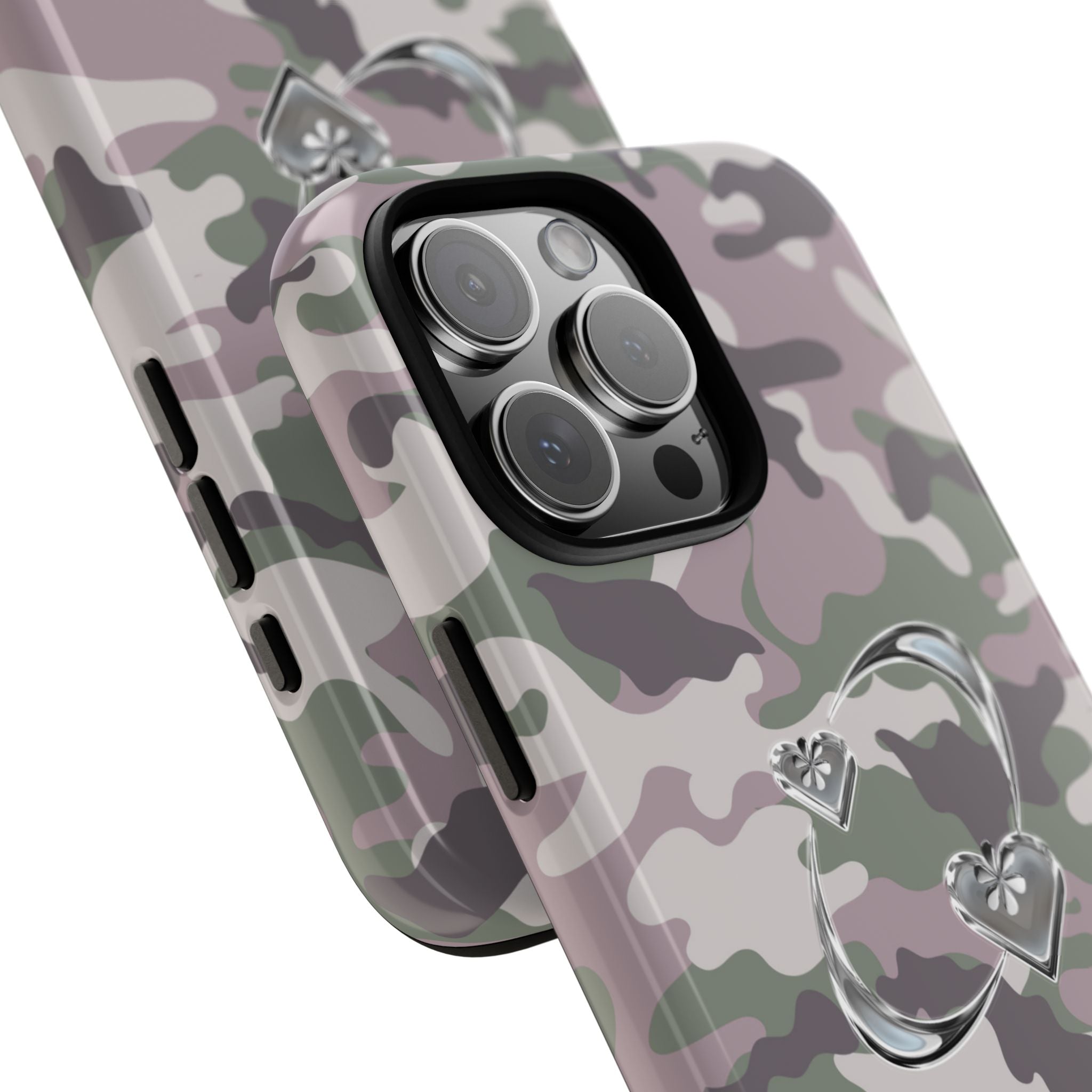 Camouflage Heart Tough Phone Case