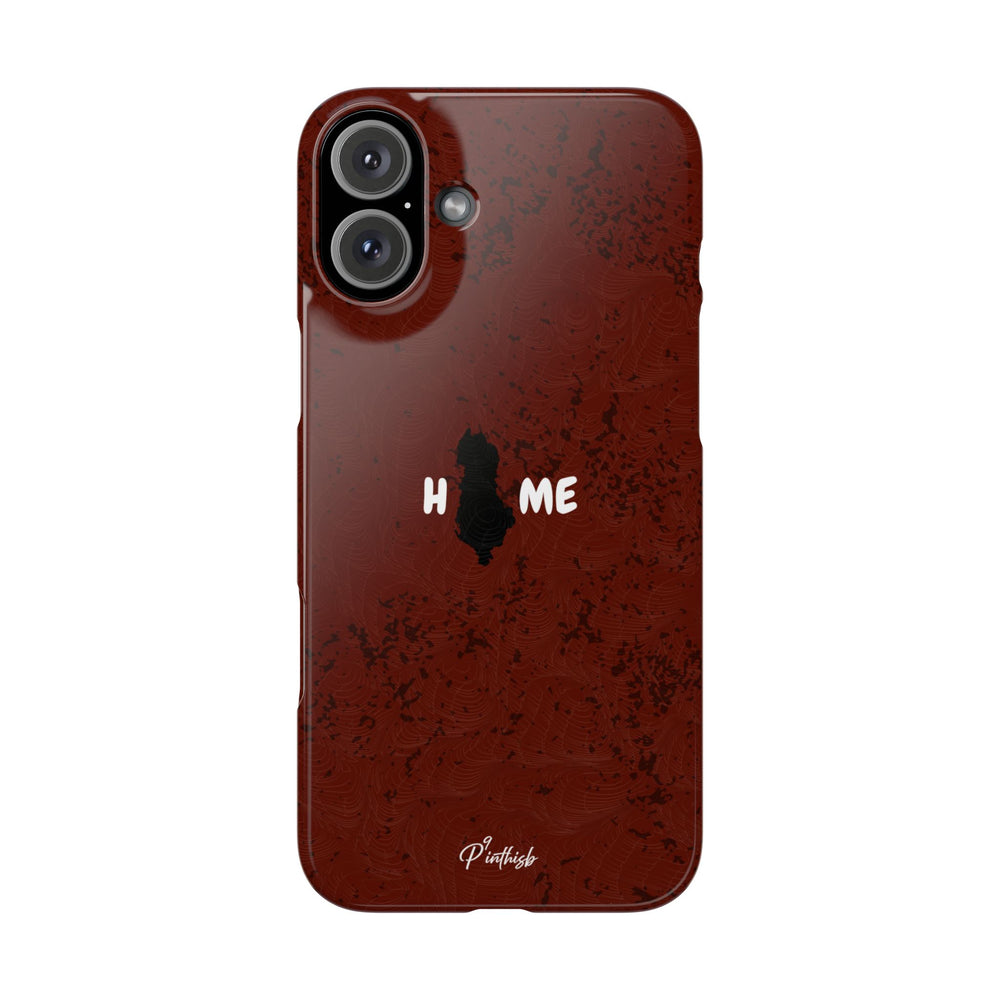"HOME" Albania Snap Case