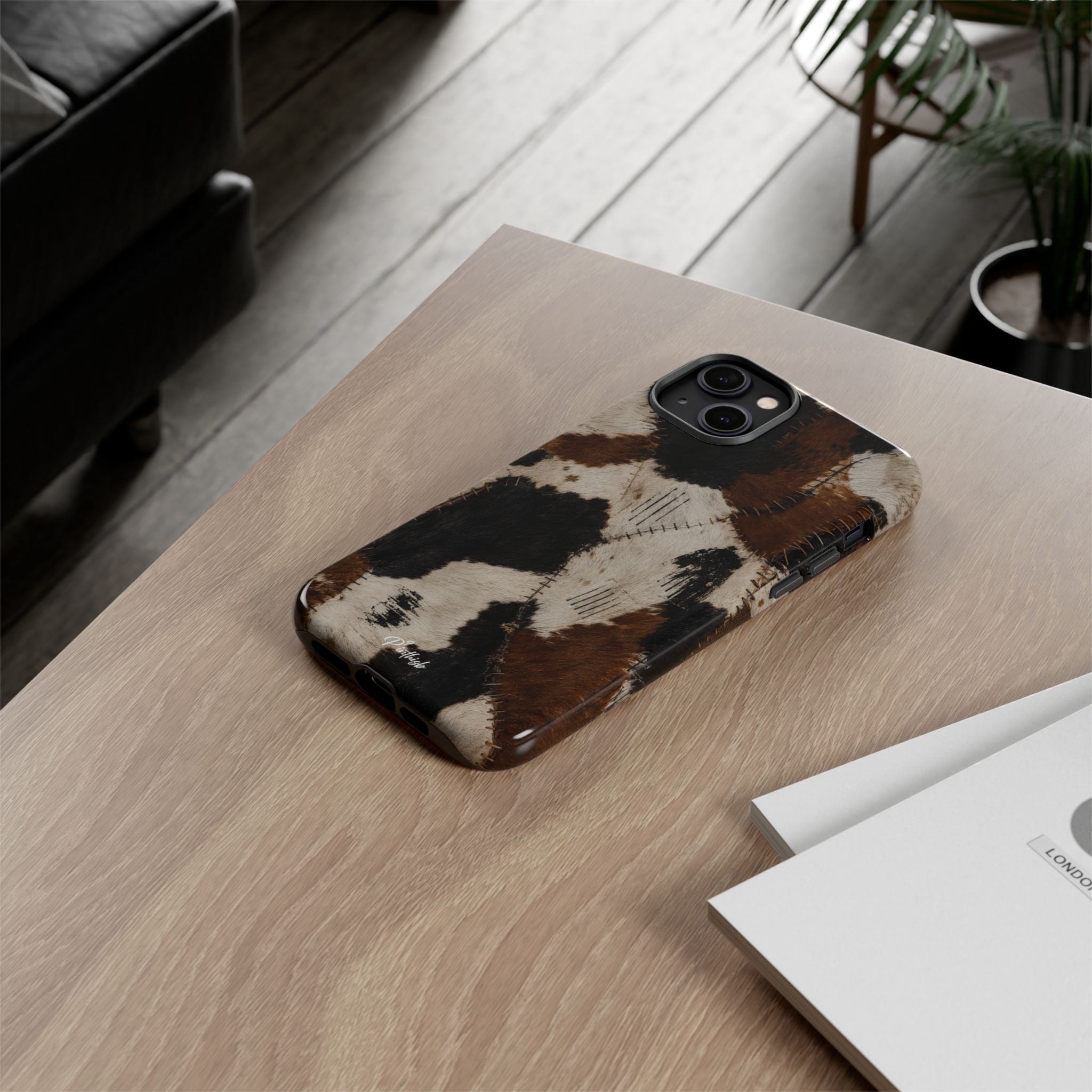 Brown & Black Animal Print Tough Case