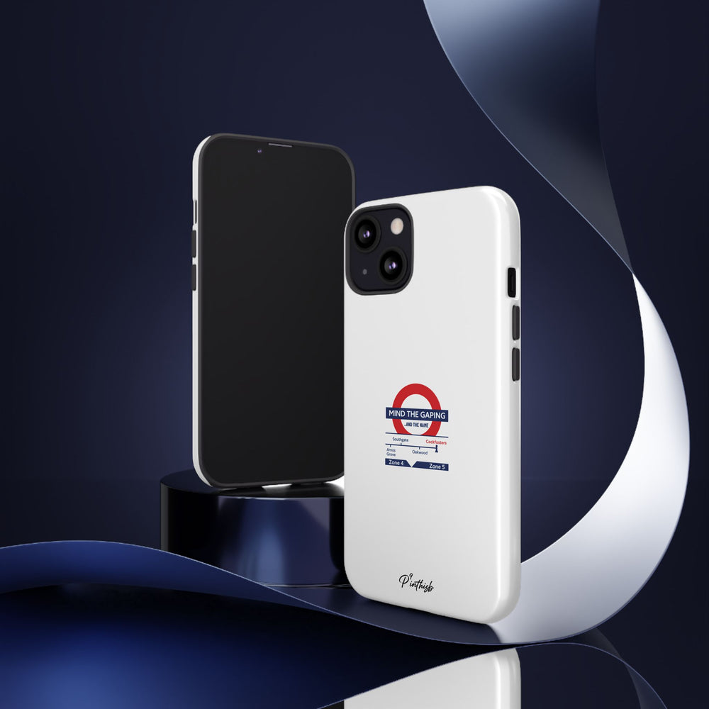 "Mind the Gaping" London Tube Parody Phone Case