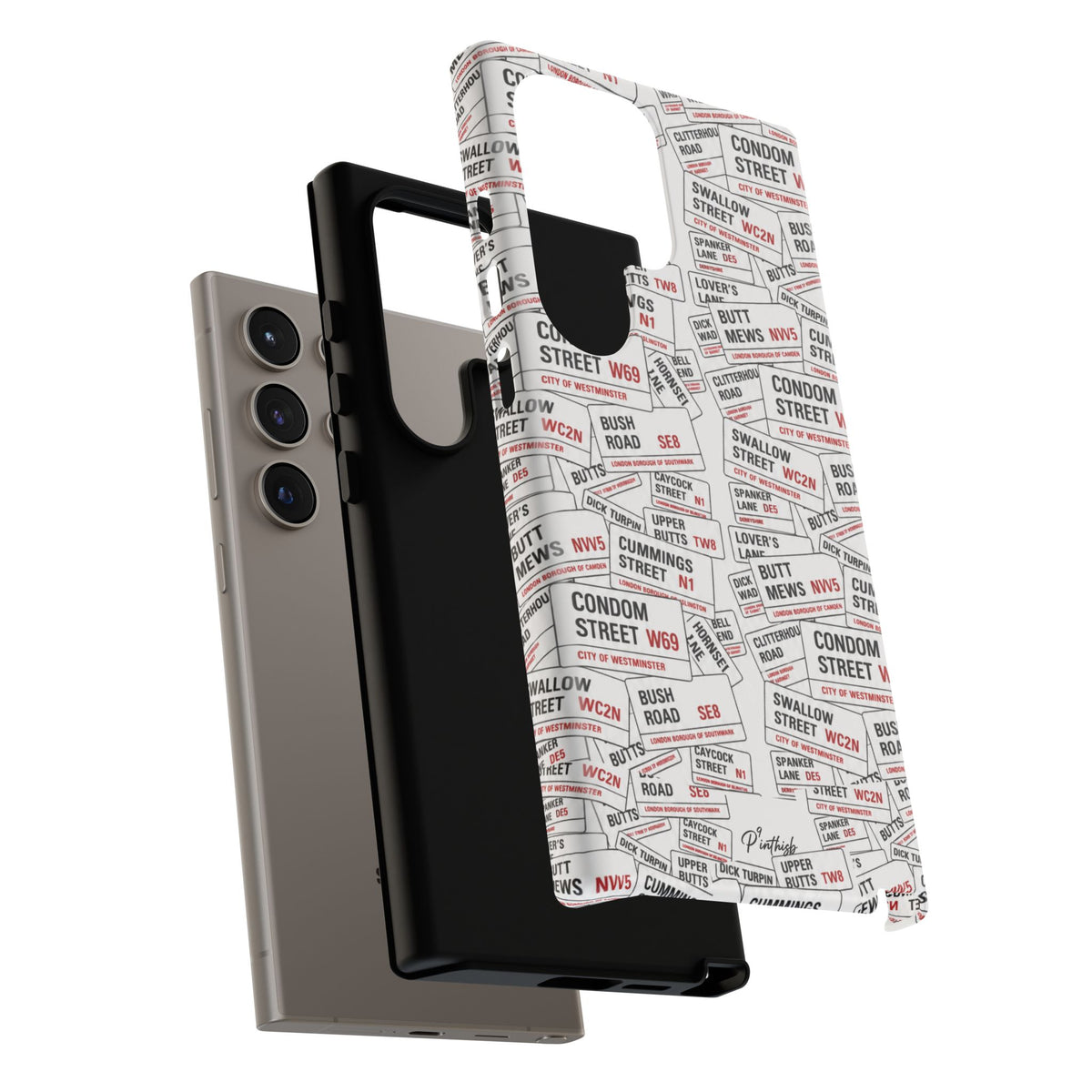 Cheeky London Street Signs Phone Case