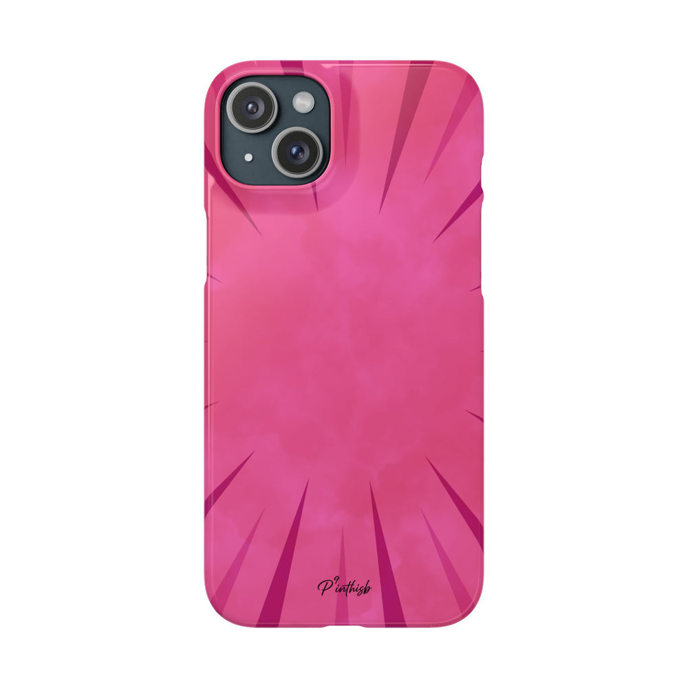 Pink Burst Snap Phone Case