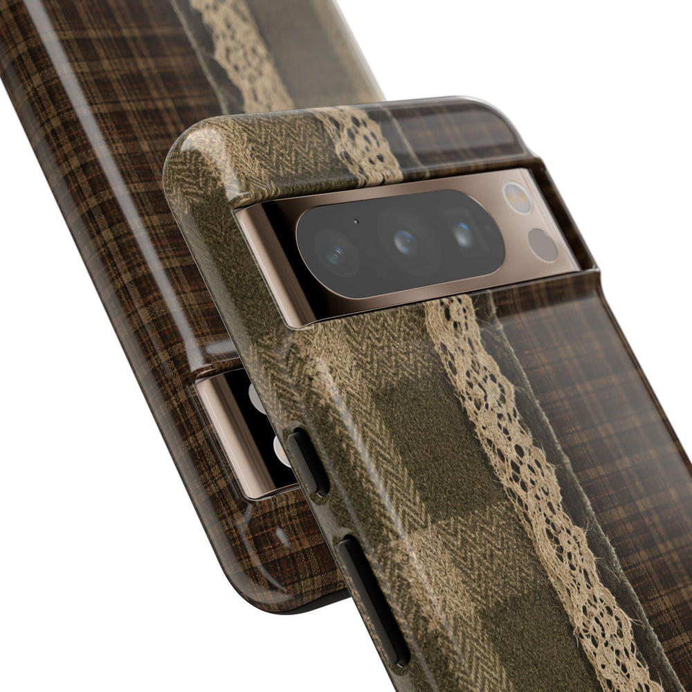 Plaid Lace Tough Phone Case