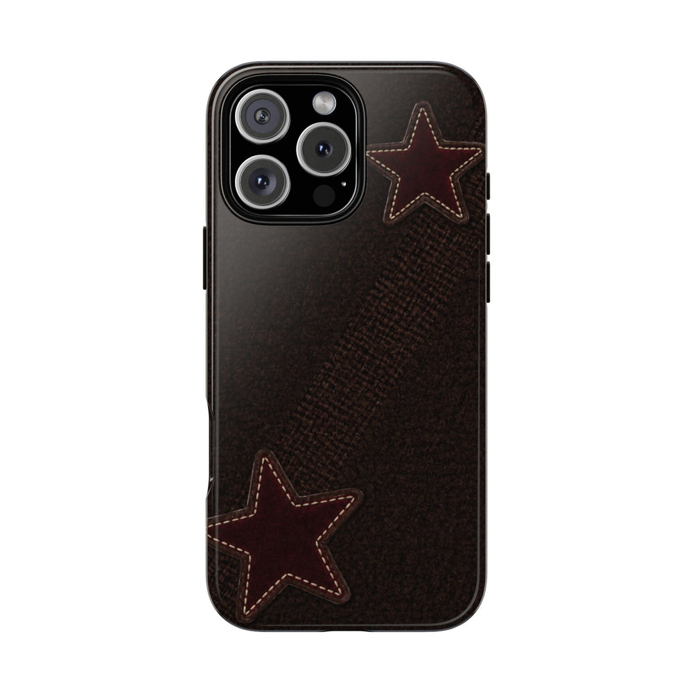 Rustic Stitched Star Phone Case