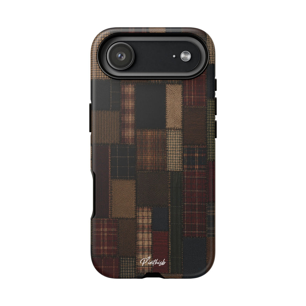 Plaid Patchwork Tough Phone Case