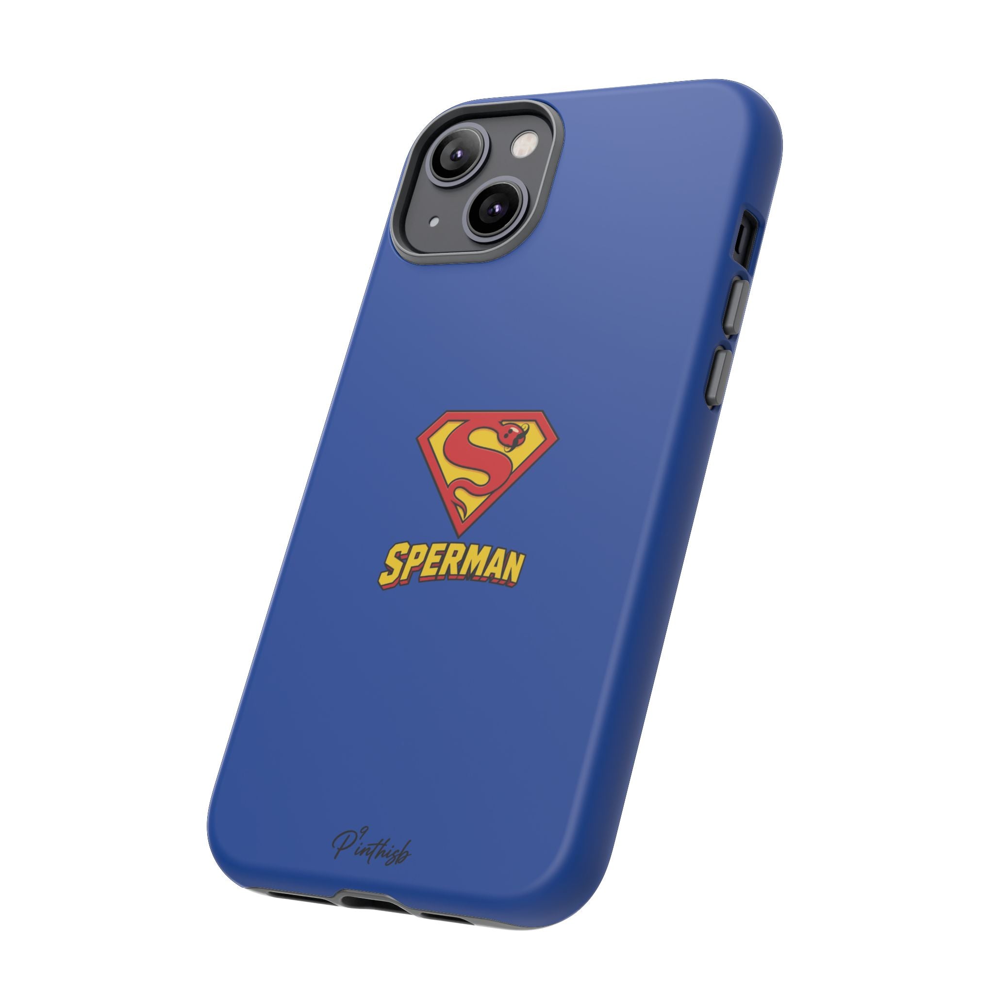 "SPERMAN" Parody Logo Tough Phone Case