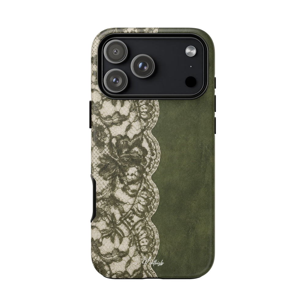 Olive Lace Tough Case