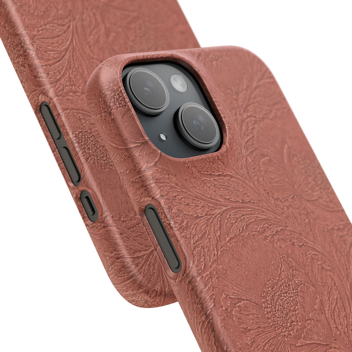Embossed Floral Snap Case