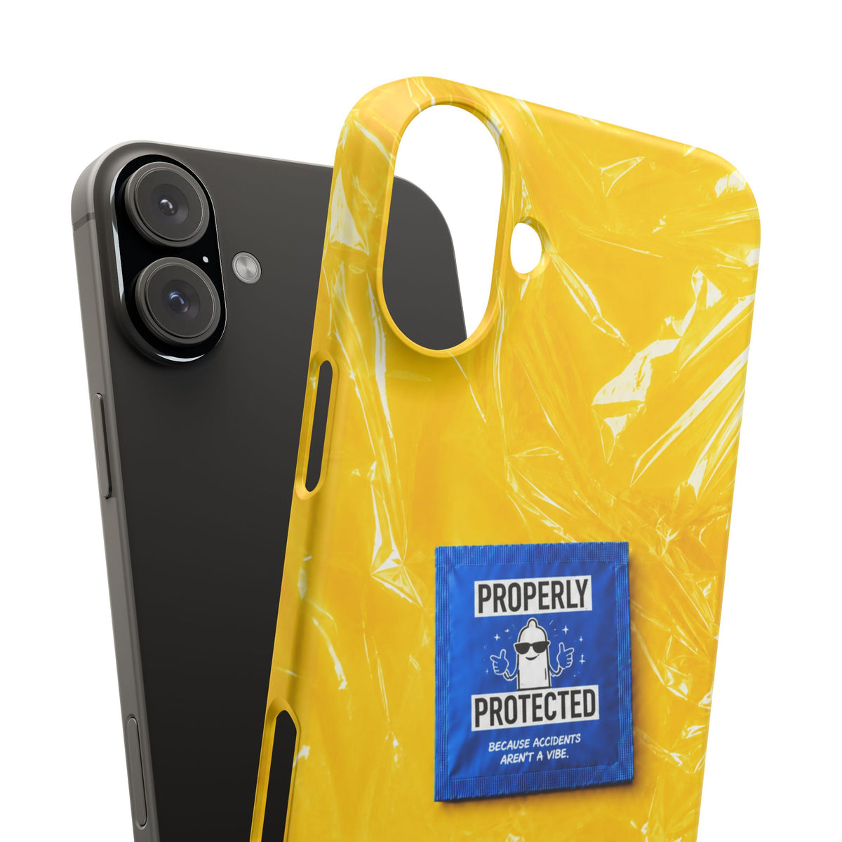 "Properly Protected" Graphic Snap Phone Case