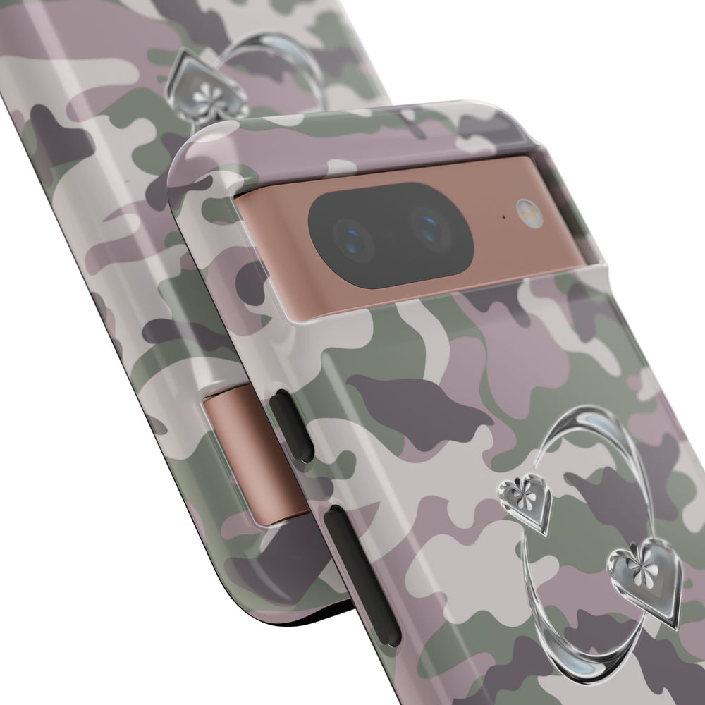 Camouflage Heart Tough Phone Case