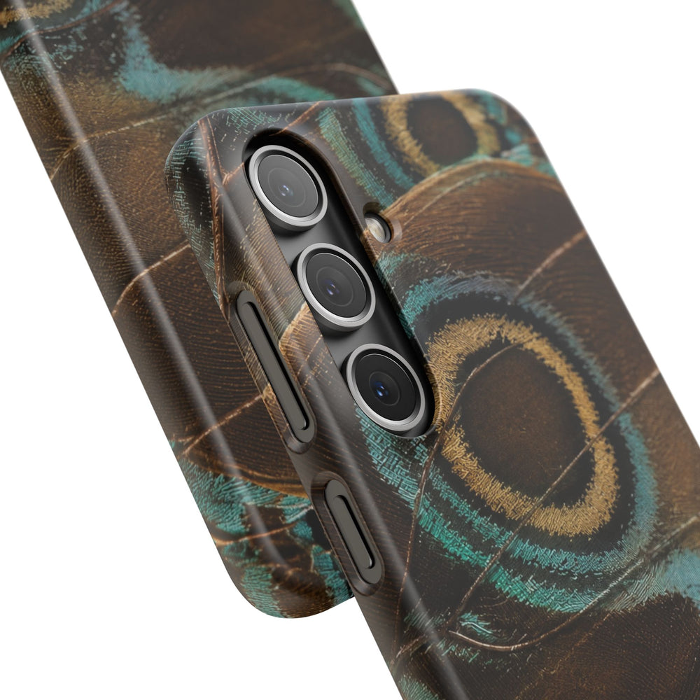 Peacock Feather Pattern Snap Case