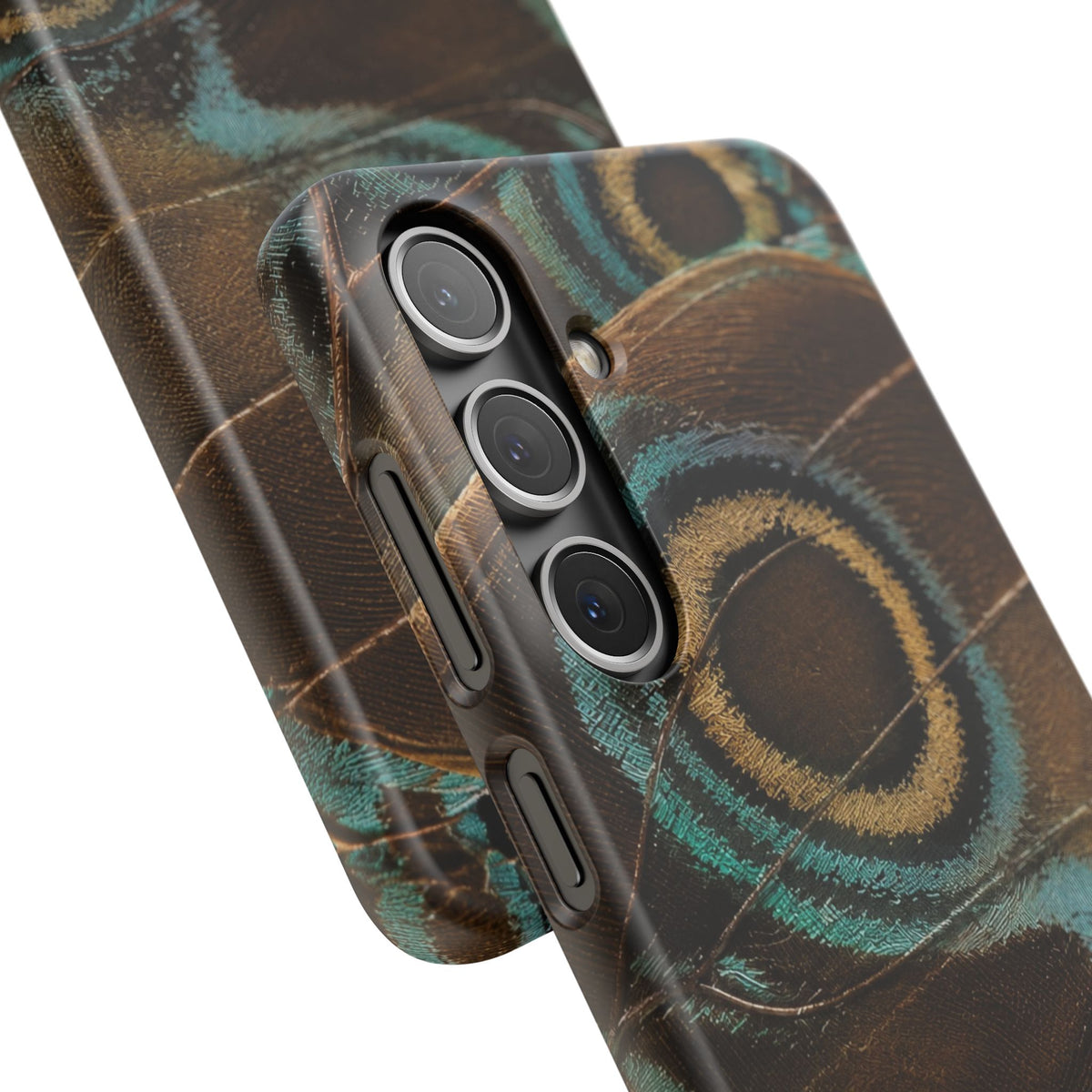 Peacock Feather Pattern Snap Case