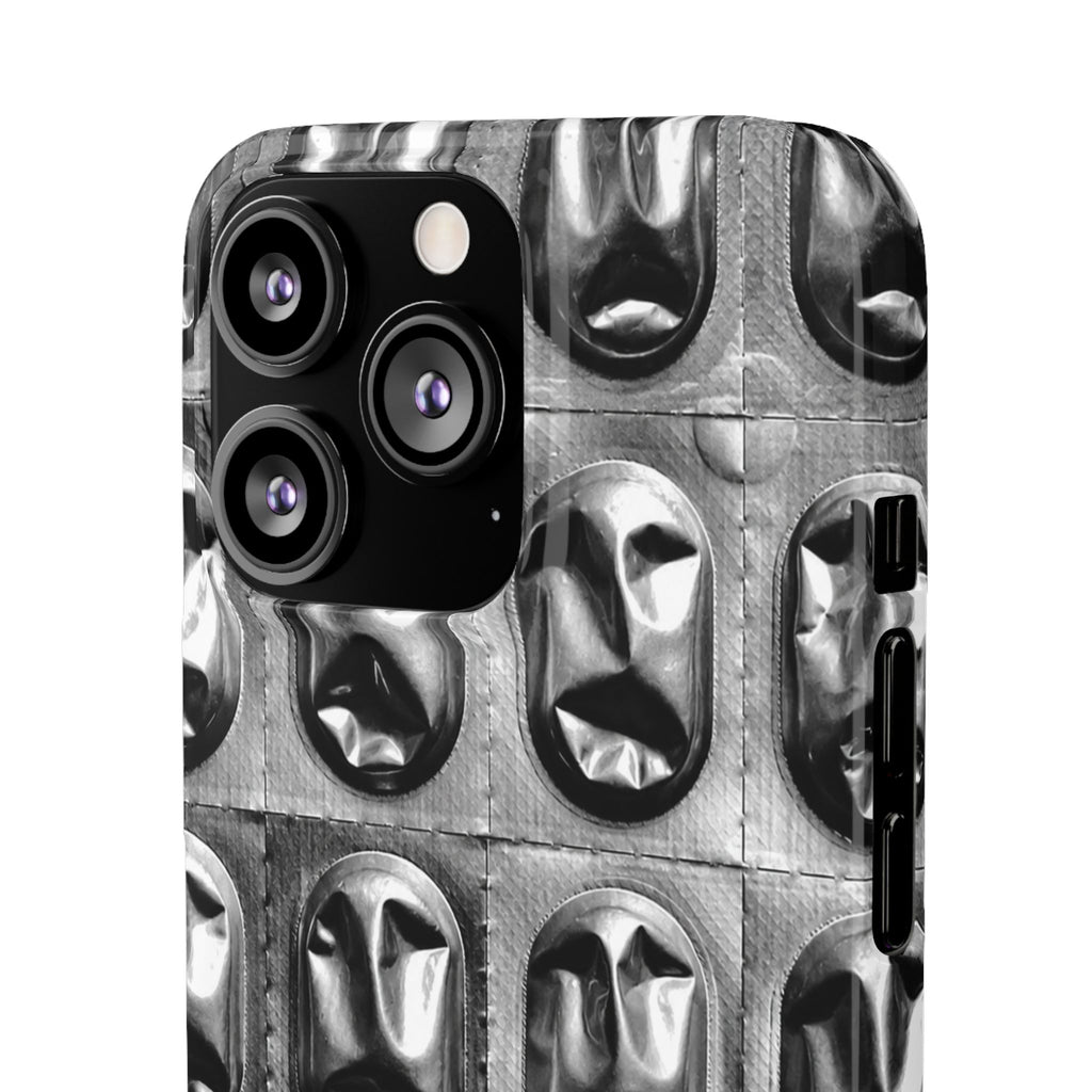 Metallic Mask Grid Snap Case