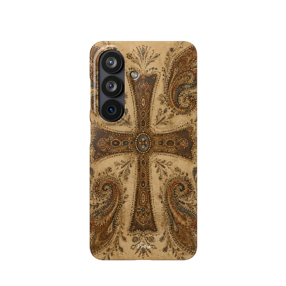 Cross Paisley Snap Case