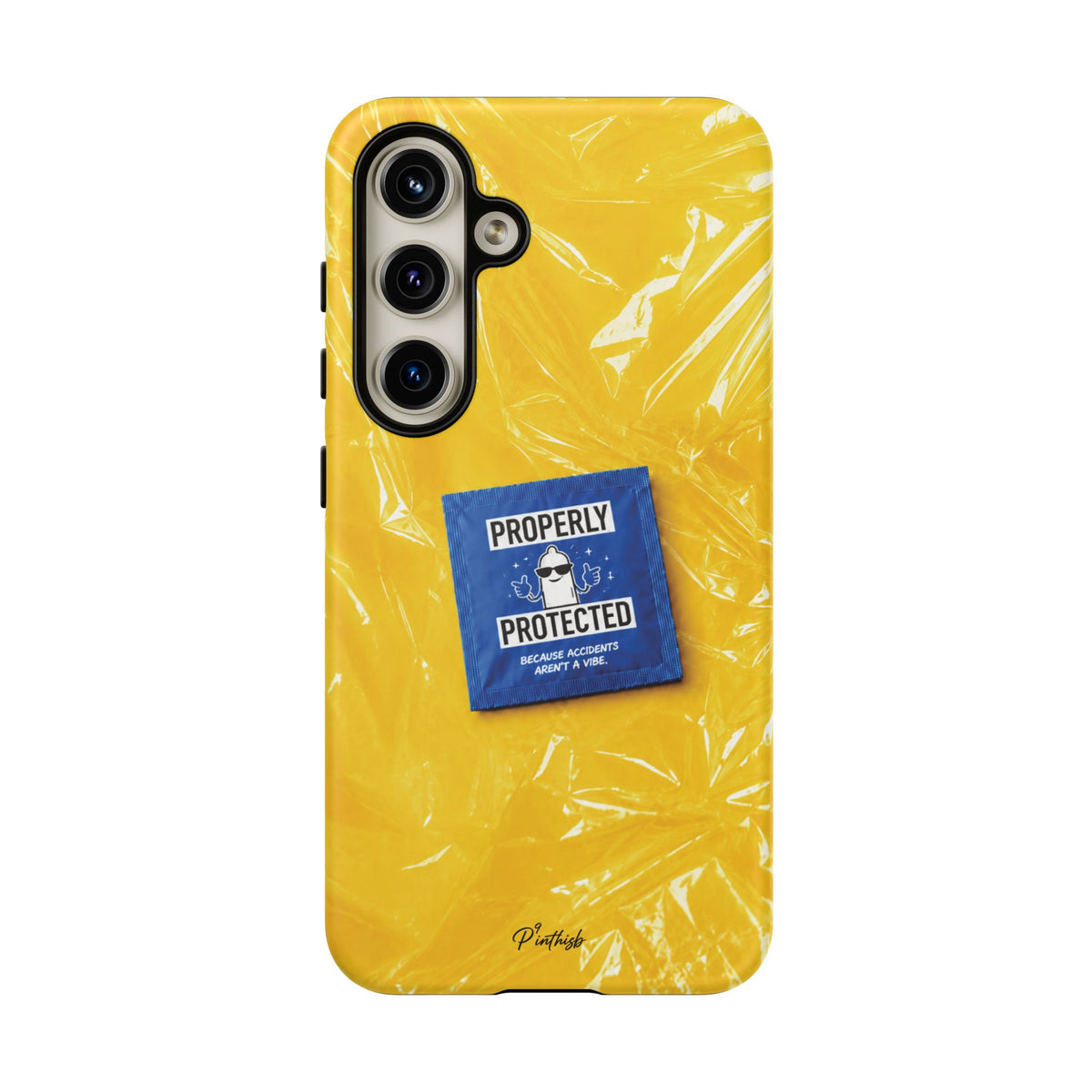 "Properly Protected" Graphic Phone Case
