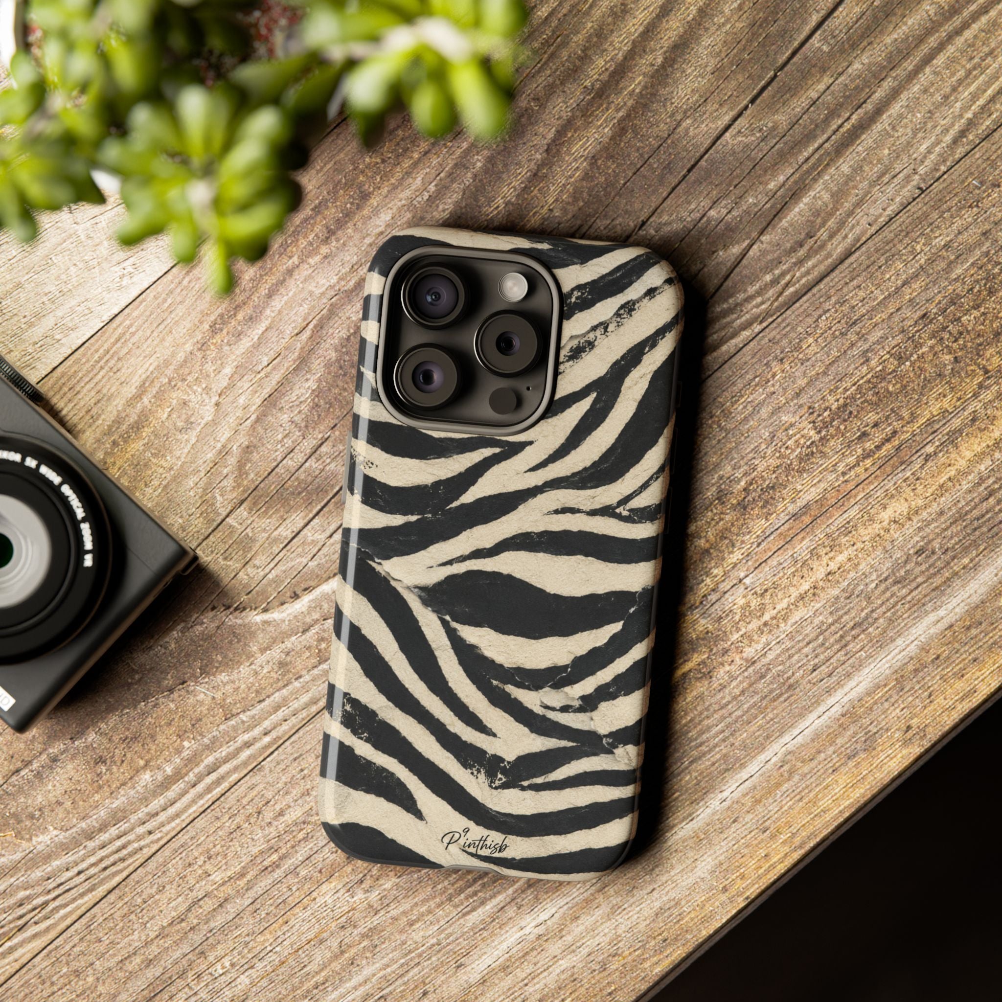Zebra Stripe Tough Phone Case