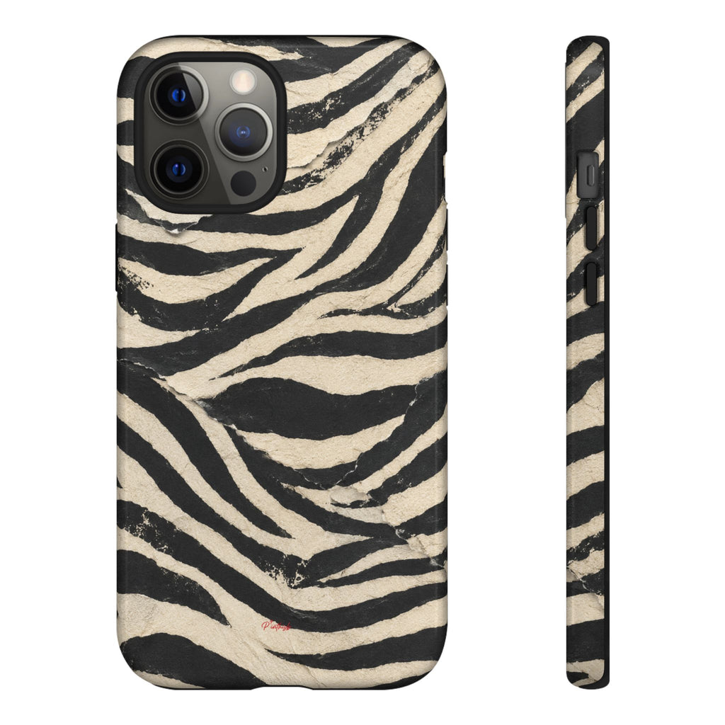 Wavy Peach & Mauve Tough Case