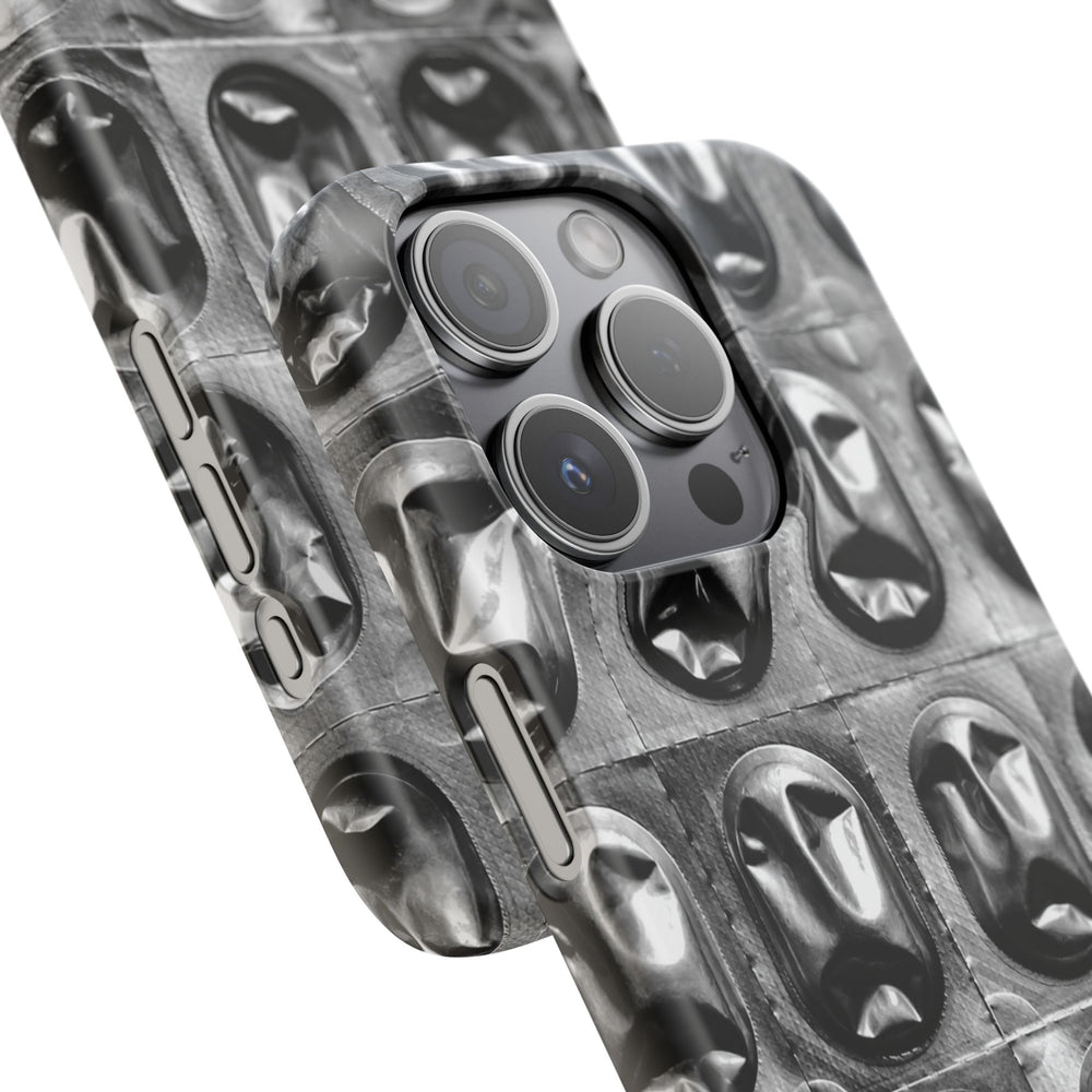 Metallic Mask Grid Snap Case
