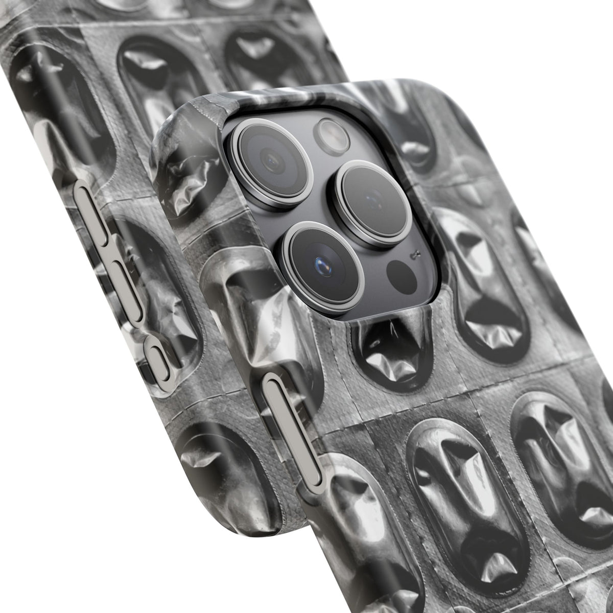 Metallic Mask Grid Snap Case