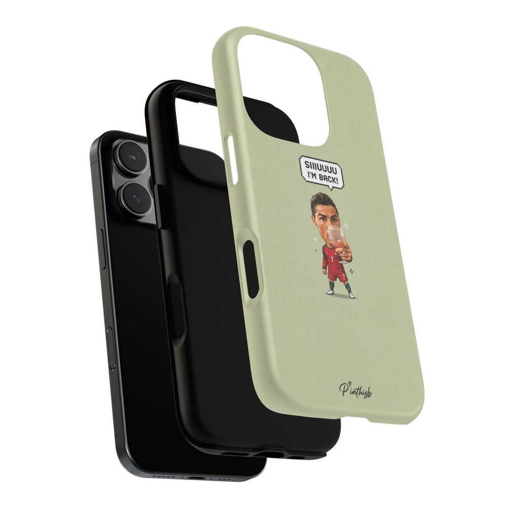 "SIIUUU, I'M BACK" CR7 Tough Phone Case
