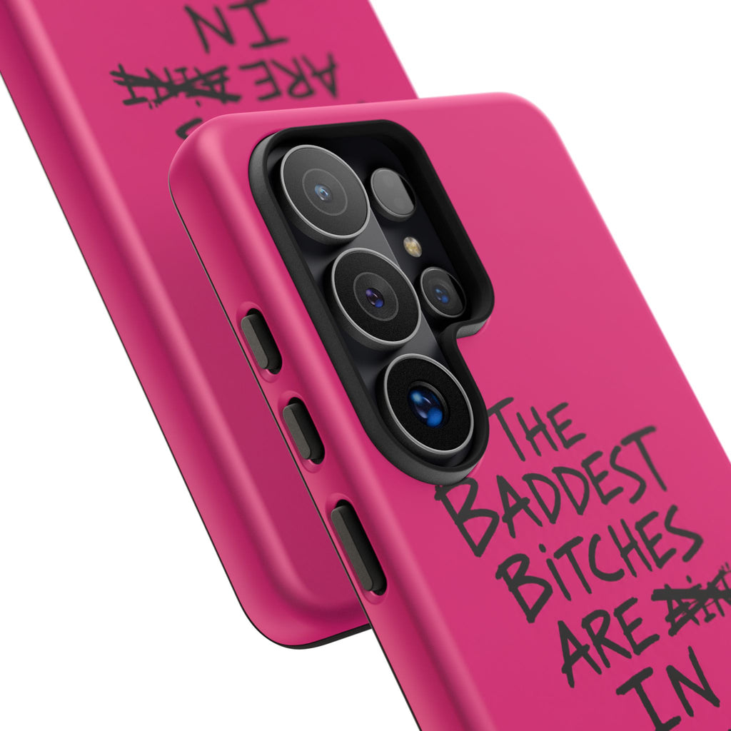 "The Baddest B*tches Are In Kukës" Hot Pink Case