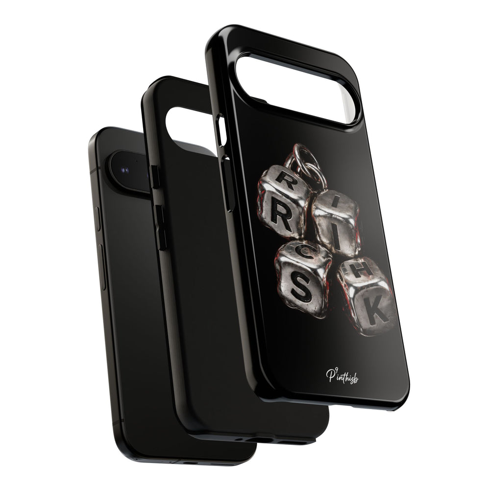 Metallic Dice 'RISK' Phone Case