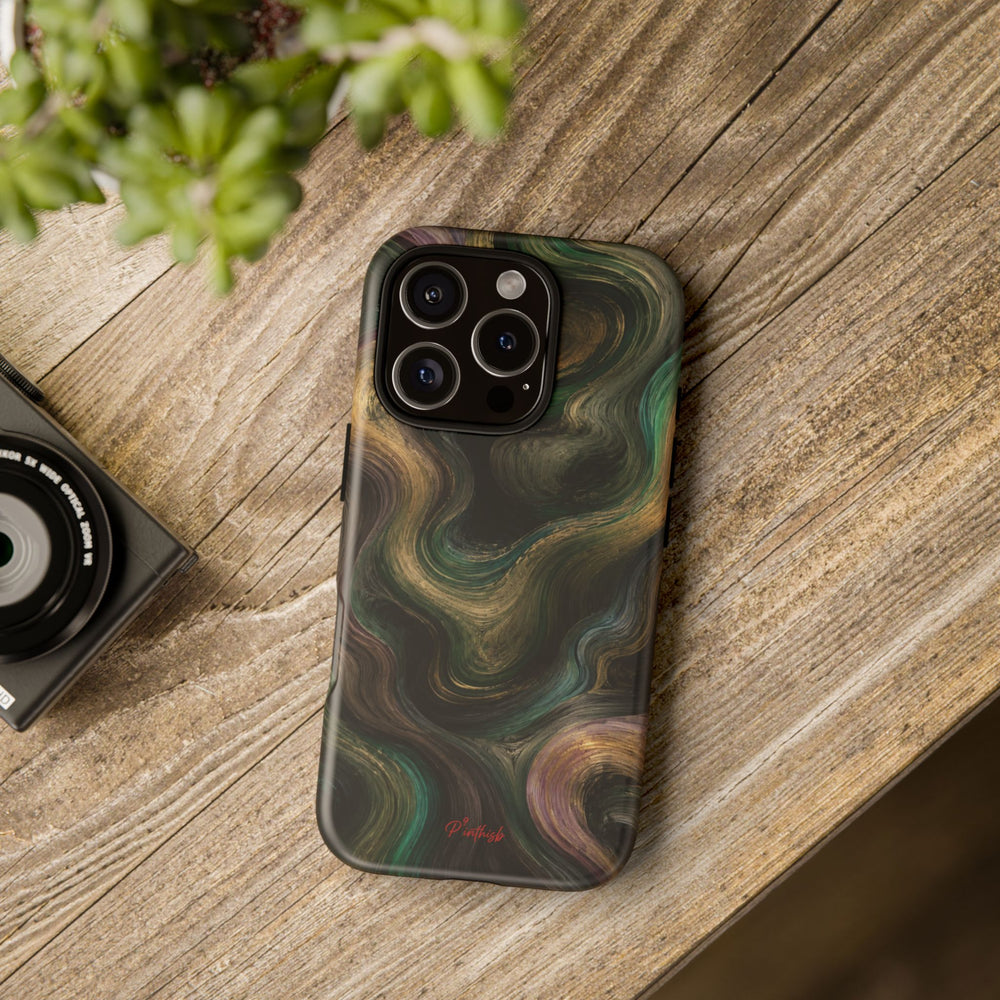 Marbled Forest Tough Phone Case