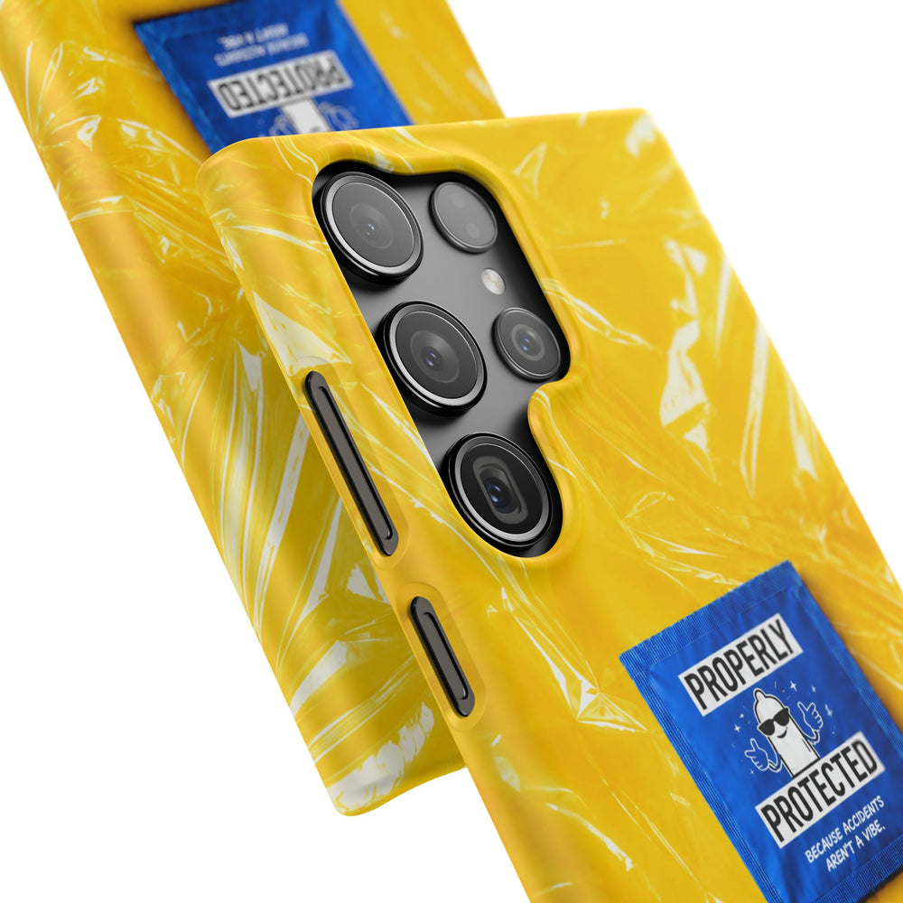 "Properly Protected" Graphic Snap Phone Case
