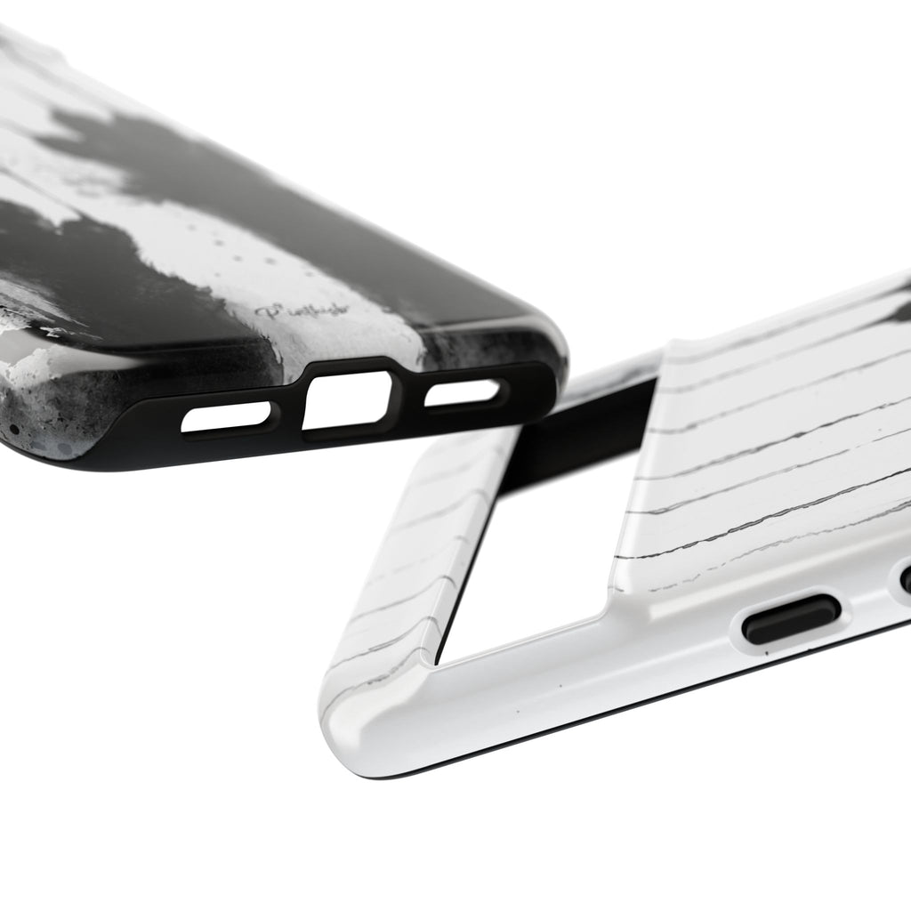 Black Ink Paw Print Tough Case
