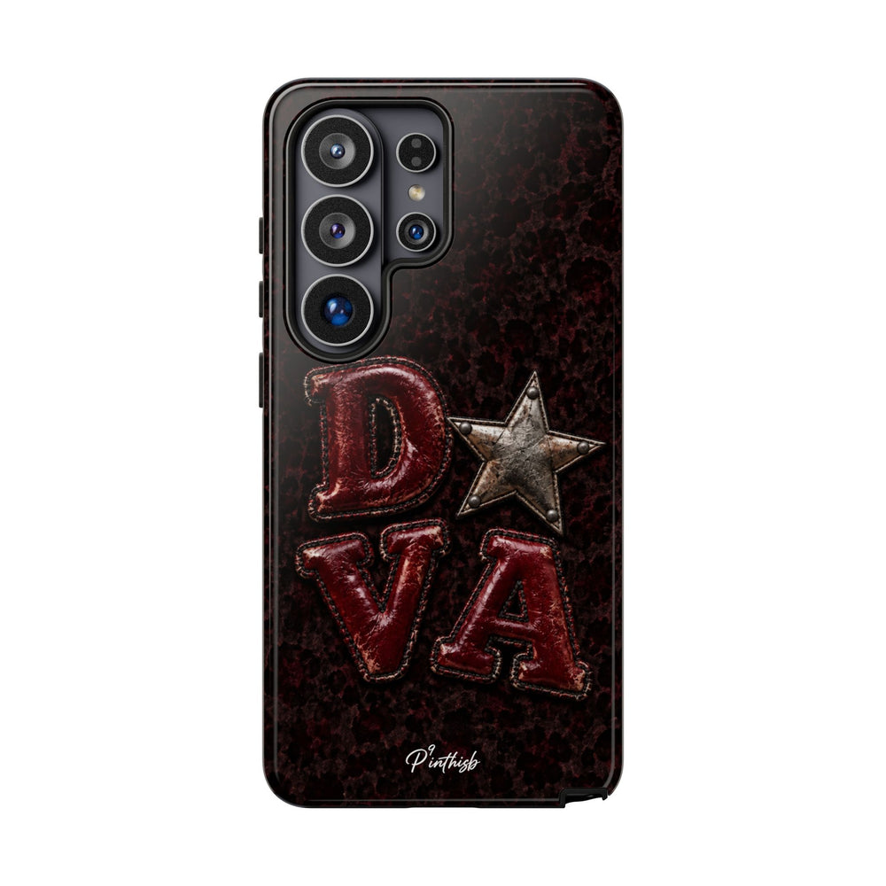 Geometric Blue Diamond Tough Phone Case