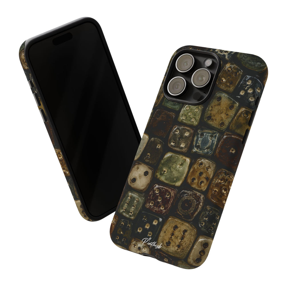 Vintage Dice Tile Phone Case
