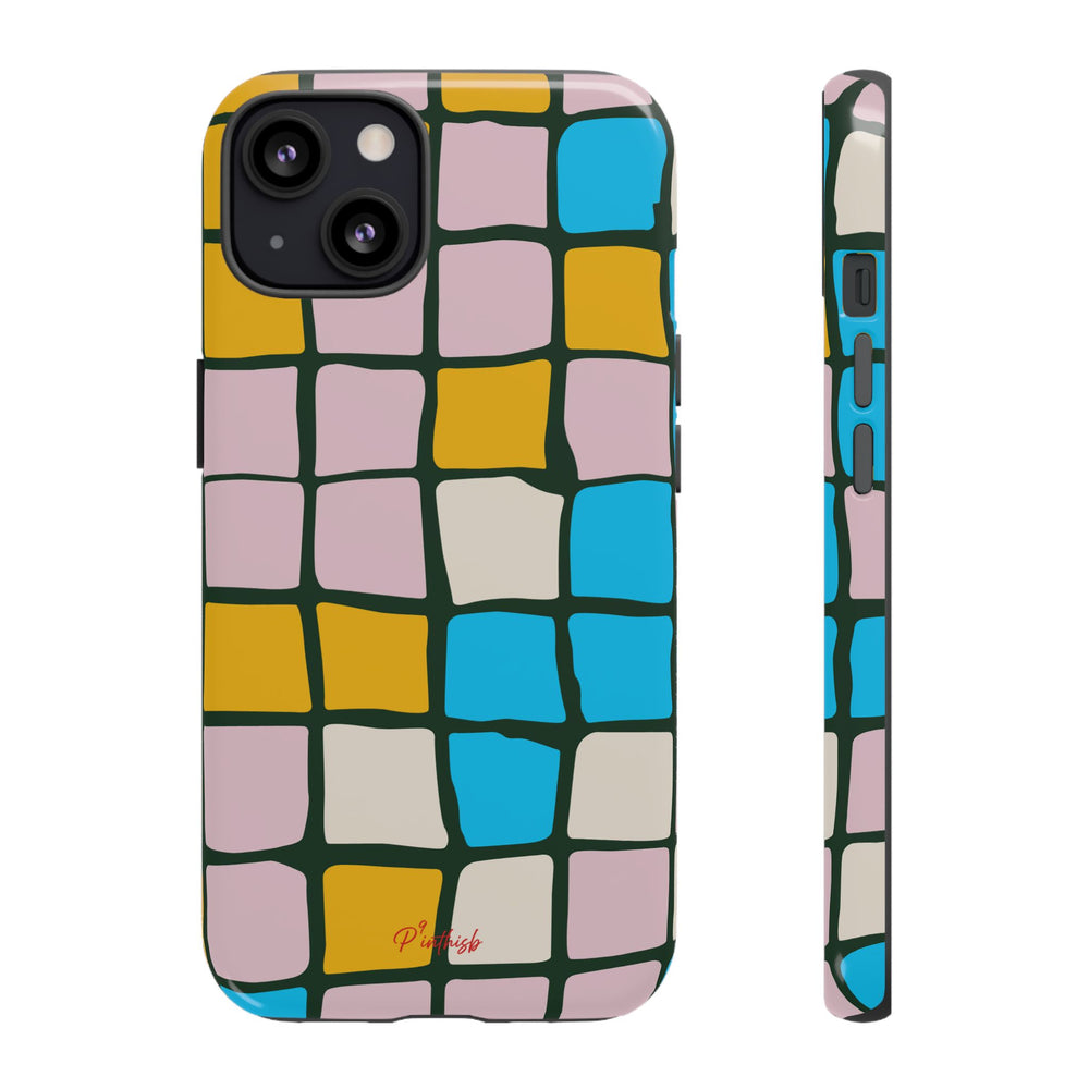 Color Grid Tough Phone Case