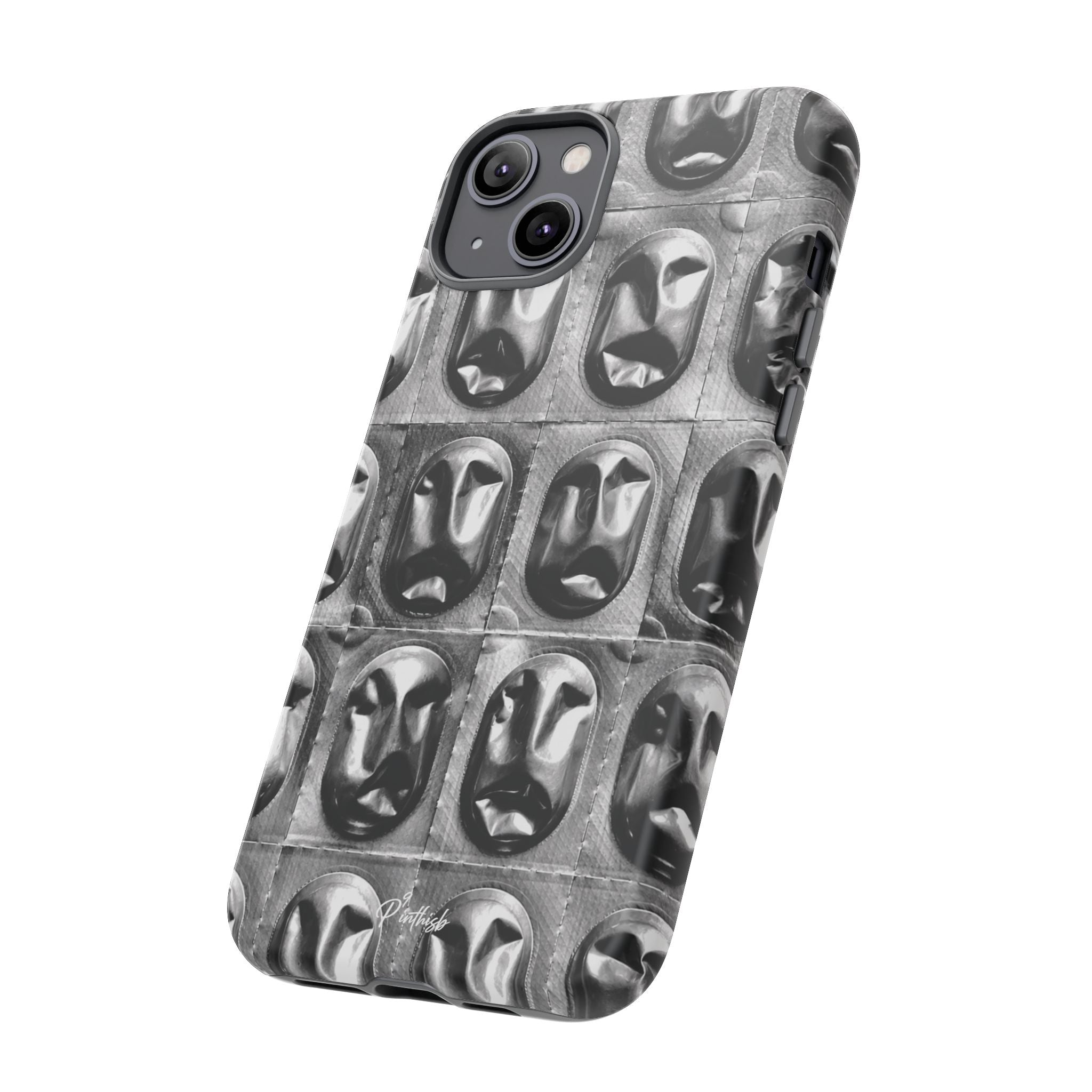Metallic Mask Grid Tough Case
