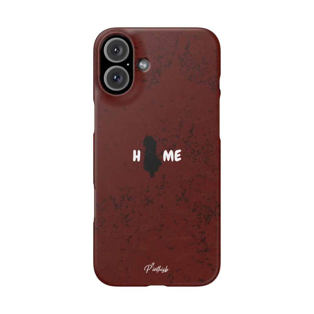 "HOME" Albania Snap Case