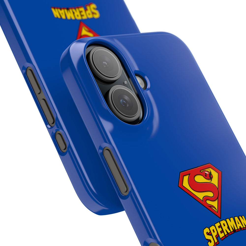 "SPERMAN" Parody Logo Snap Phone Case