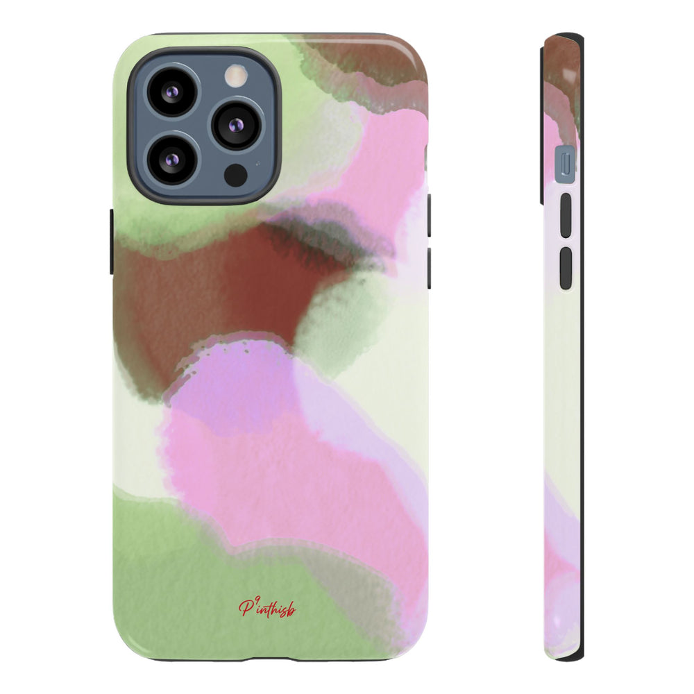 Abstract Pastel Camouflage Tough Phone Case