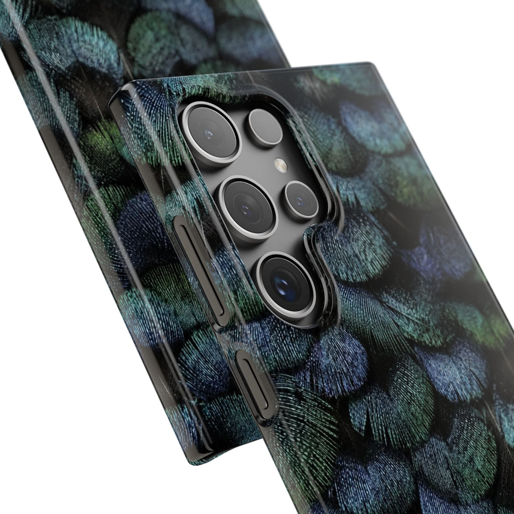 Iridescent Feather Snap Case