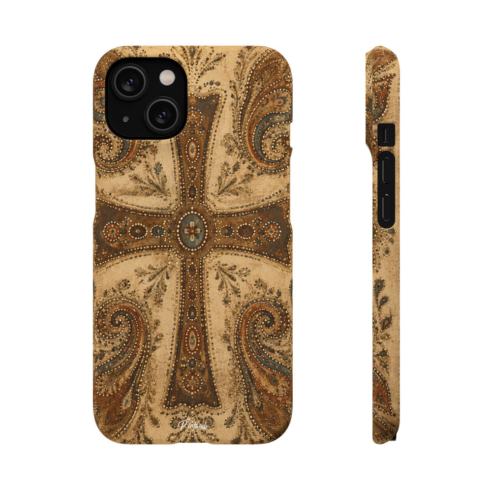 Cross Paisley Snap Case
