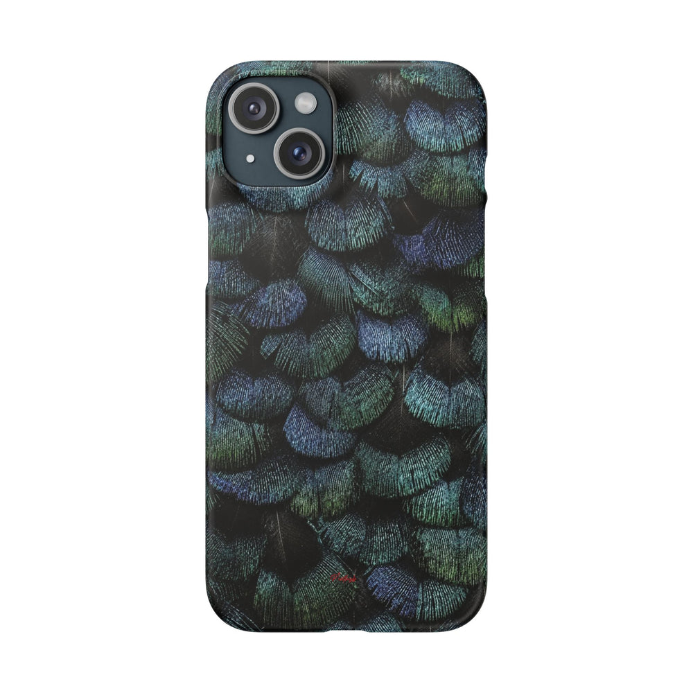 Iridescent Feather Snap Case