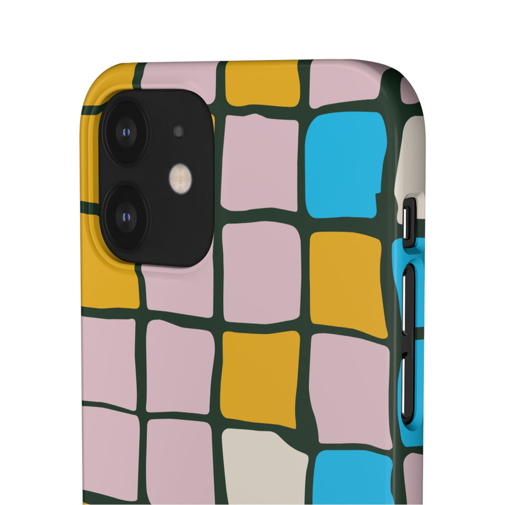 Color Grid Snap Phone Case
