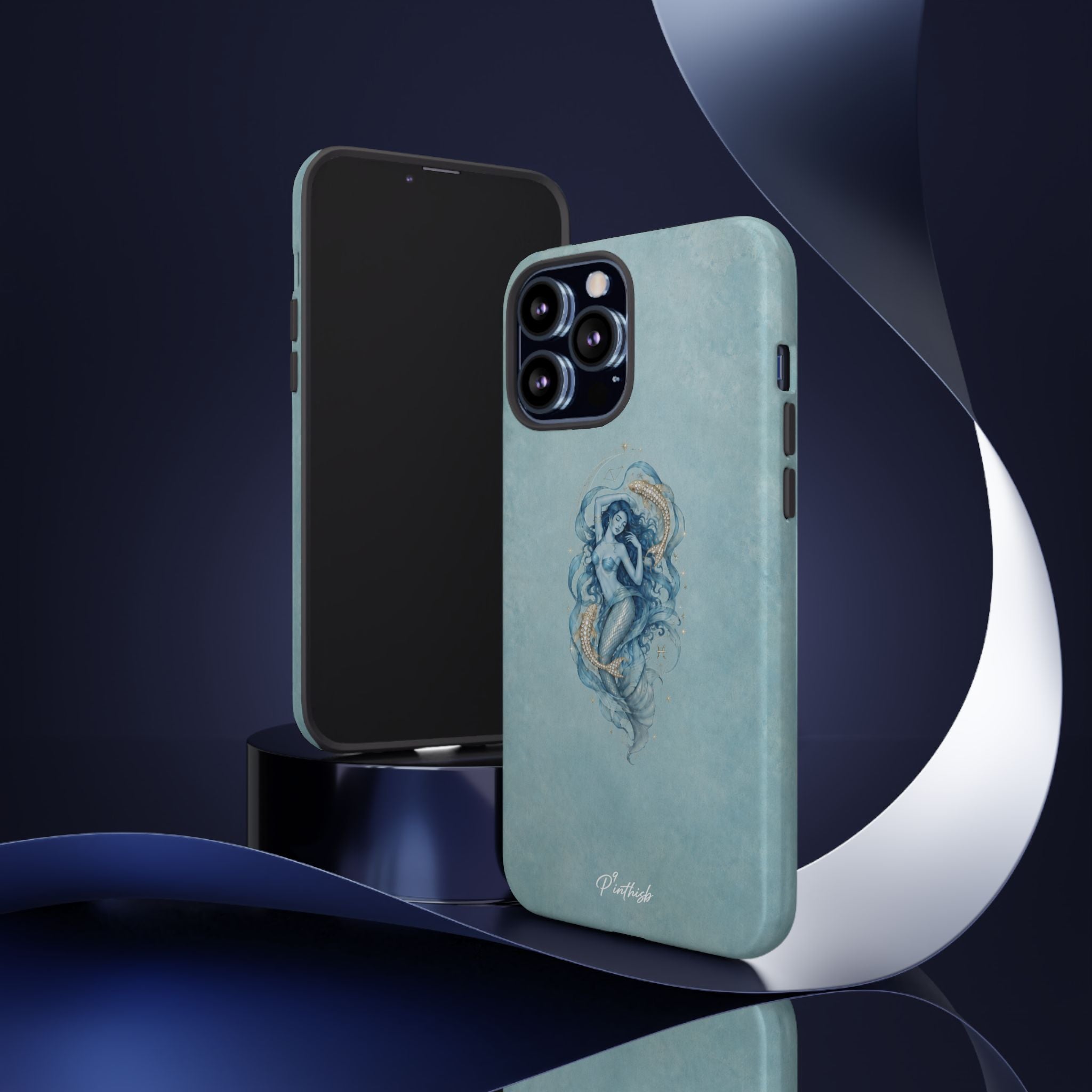 Pisces Zodiac Glitter Phone Case