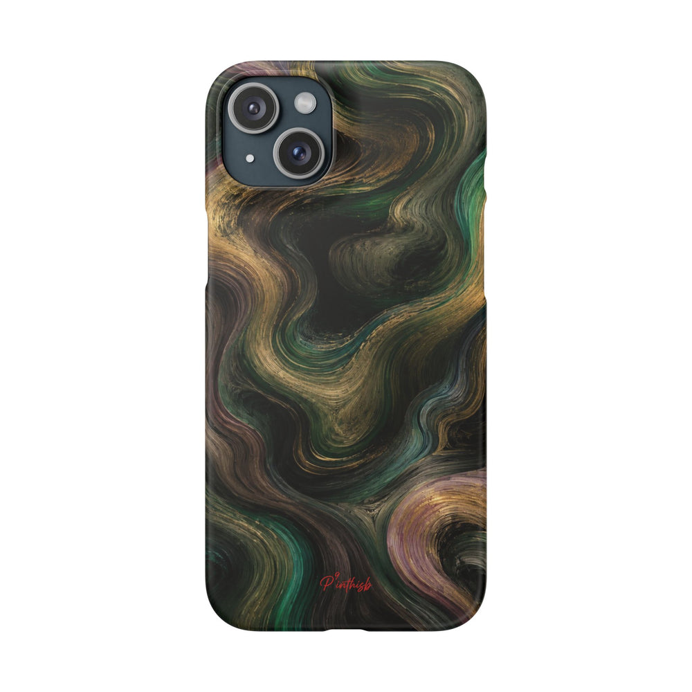 Marbled Forest Snap Phone Case