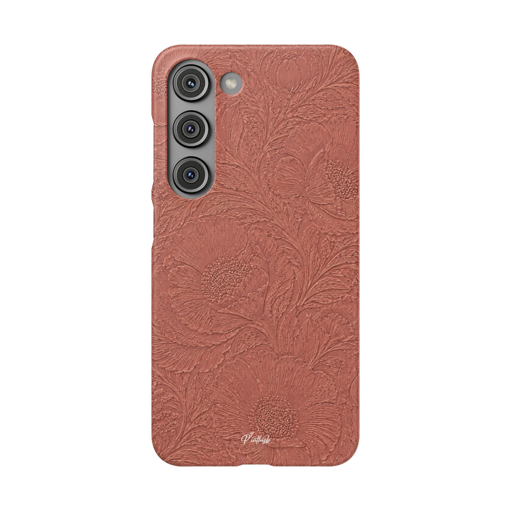 Embossed Floral Snap Case