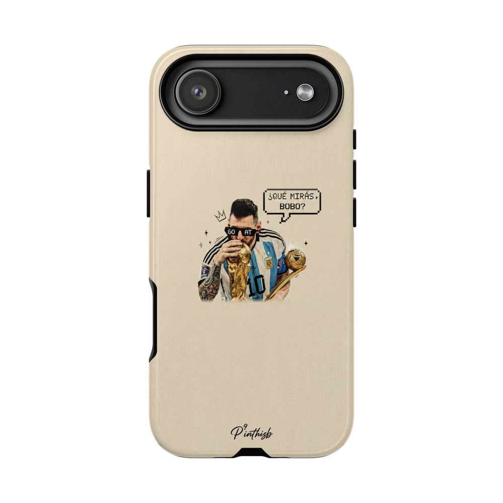"G.O.A.T" Messi Tough Phone Case