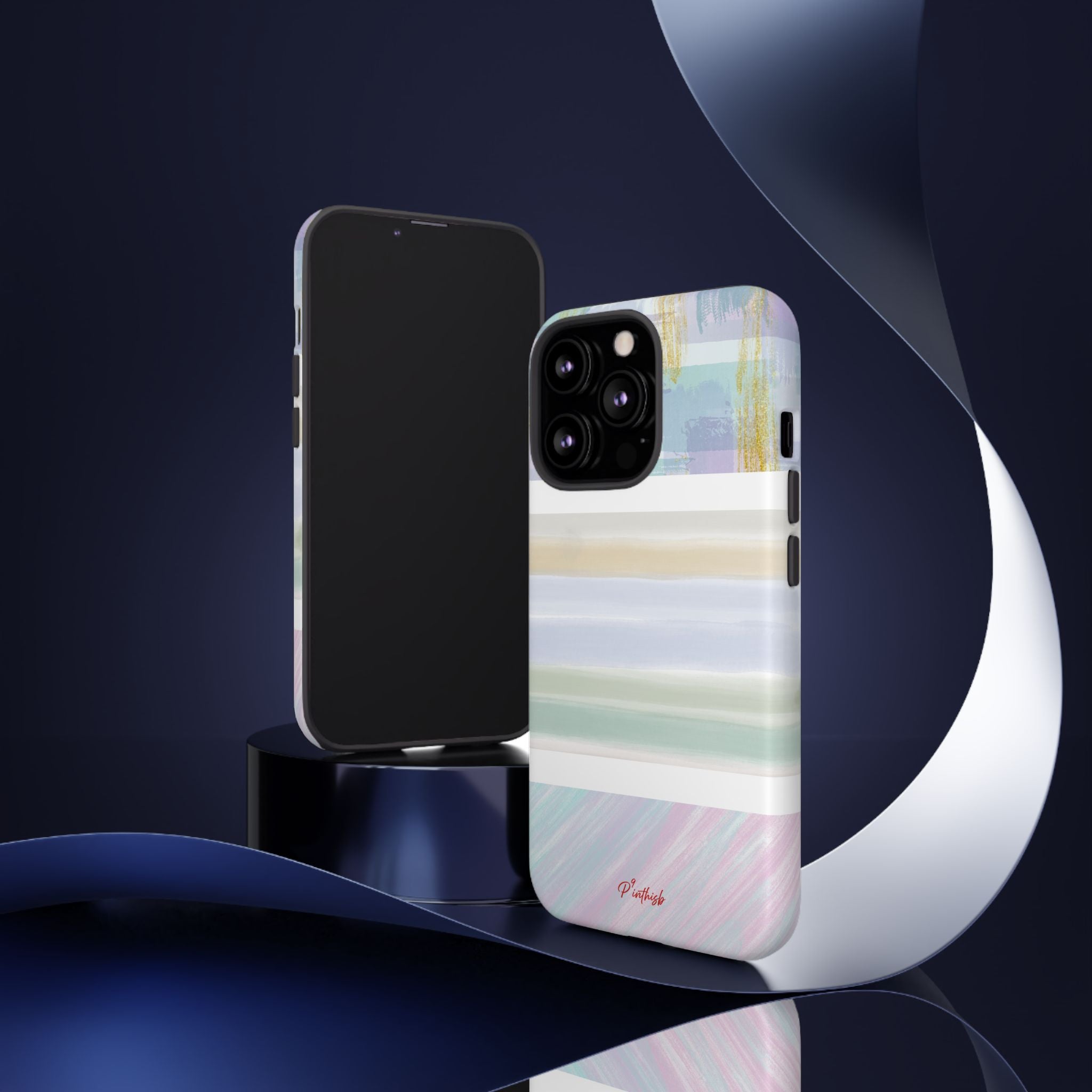 Pastel Stripe Tough Phone Case