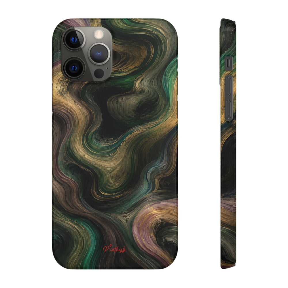 Marbled Forest Snap Phone Case
