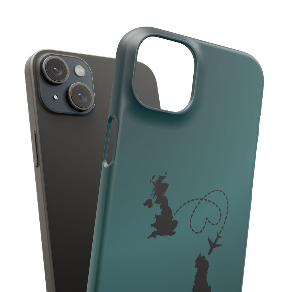 Copy of UK to Albania Pink Snap Phone Case
