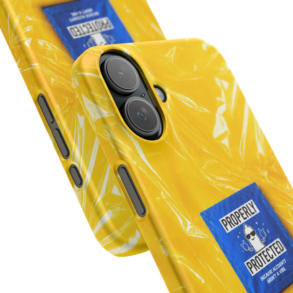 "Properly Protected" Graphic Snap Phone Case