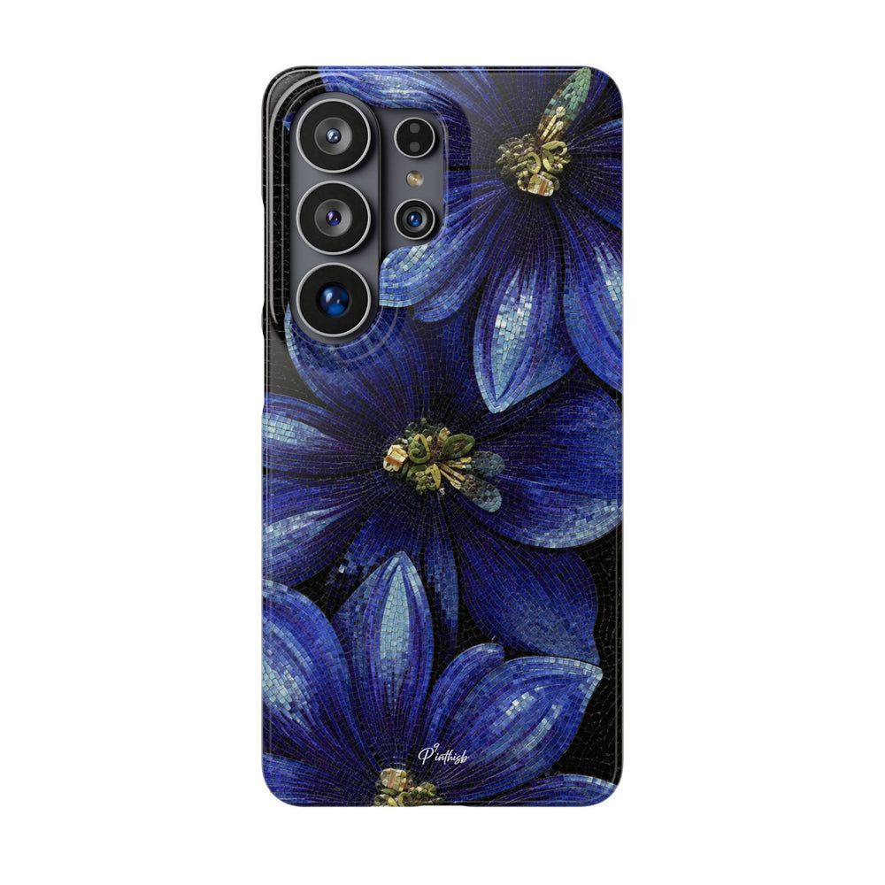 Blue Floral Snap Case